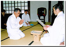 閉会式(修了証授与)