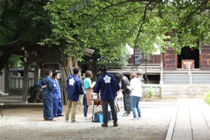 御堂ライブの準備の様子