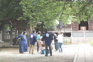 御堂ライブの準備の様子