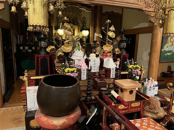本堂のお供え