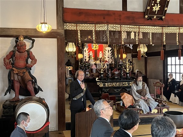 宗教学者の正木氏より祝辞