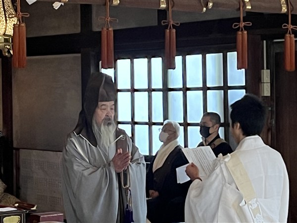 満行僧代表より謝辞